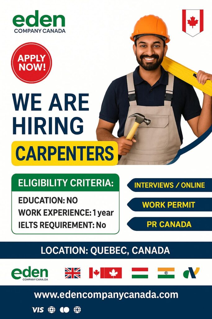 Carpenter jobs in Canada